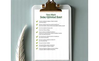 Preview image of an organized sleep checklist