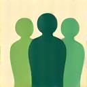 Icon representing interconnected community members.