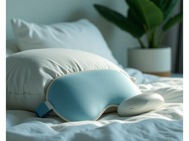 Sleep optimization tools like a smart pillow and sleep mask